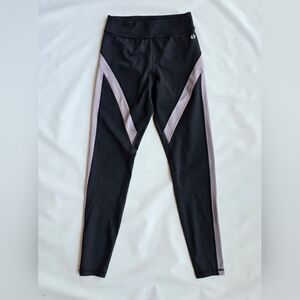 Thrive Societe Color Block Black Pink Athletic Leggings Slimming High Waist S
